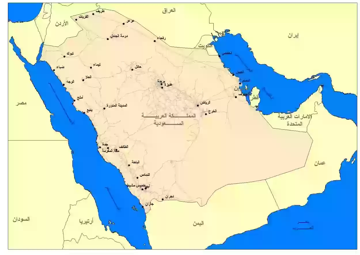 عدد سكان منطقة الخرج في الرياض؟ وموقع الخرج على الخريطة